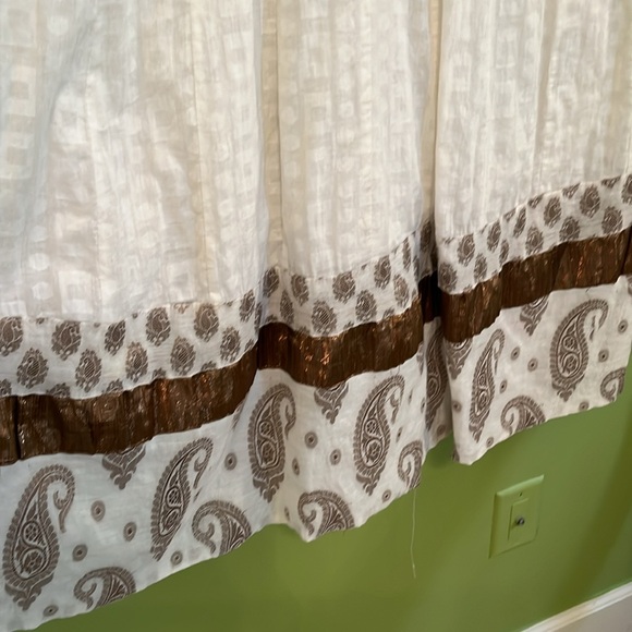 White and Gold Made in India Tunic/Dress - Picture 6 of 7